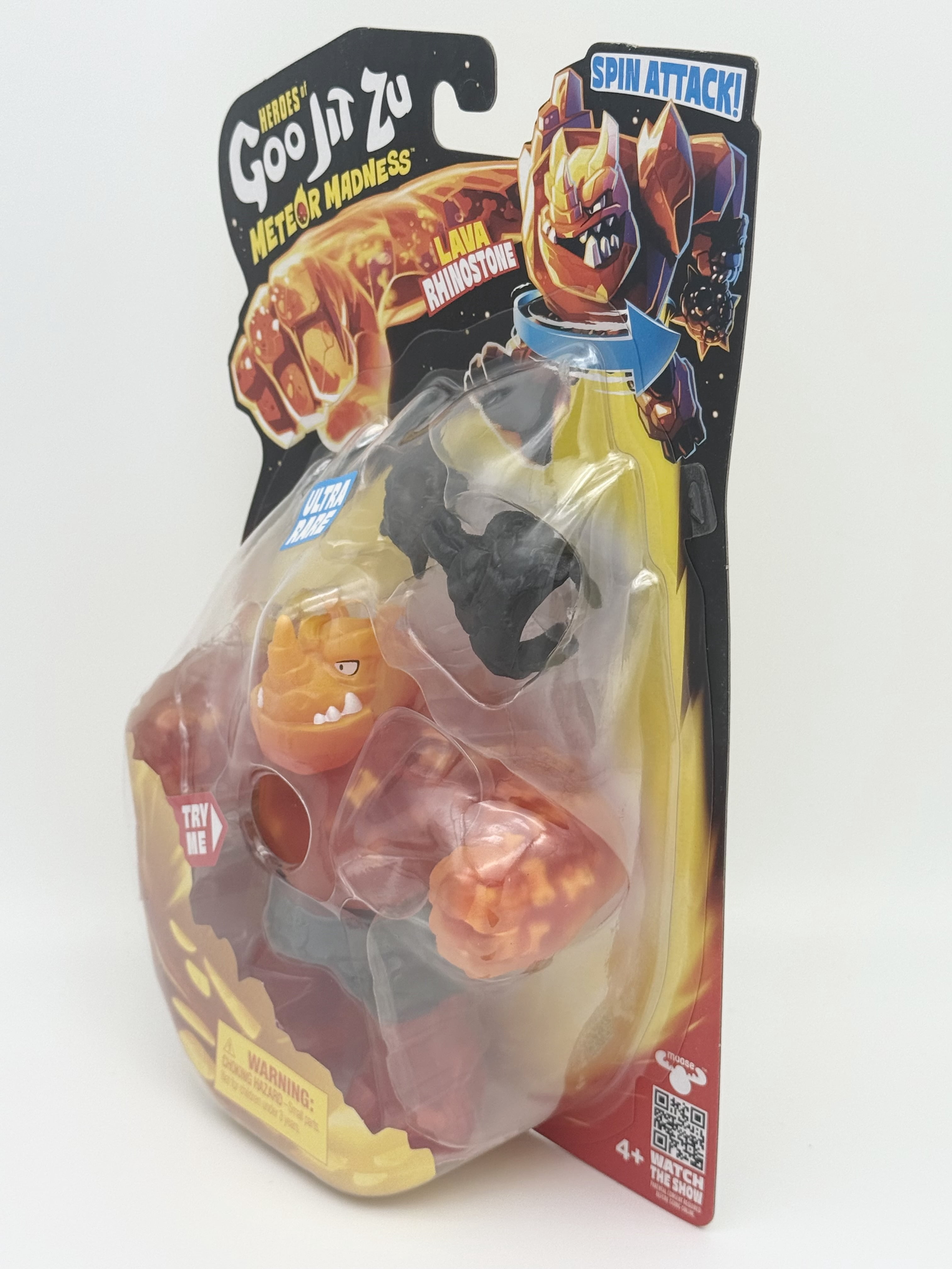 Heroes of Goo Jit Zu Meteor Madness Lava Rhinostone Action Figure