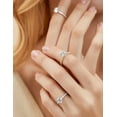 thumbnail image 3 of 925 de 1,25 quilates con circonita cúbica solitaria redonda, anillo de compromiso, talla 3-13, 3 of 5