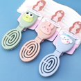 thumbnail image 4 of Folding Travel Mirror Hair Brushes Folding Pocket Hair Brush Mini Hair Comb Compact Travel Hair Massage Comb for Women Pink, 4 of 5