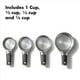 thumbnail image 2 of Vasos medidores OXO Good Grips de acero inoxidable, 4 piezas, 2 of 6