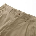 thumbnail image 7 of YUELONGHU Men's Casual Cargo Pants Mens Cargo Pants Relaxed Fit Khaki Male Fashion Casual Solid Color Pocket Zipper Buckle Outdoor Shorts Tooling Shorts L, 7 of 7