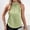 Mint Green, variant on Women's Tennis Tanks Elegant Silk Satin Sleeveless Neck Top for Summer Lightweight Curved Casual Dressy Blouse without Sleeves Green XL