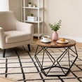 thumbnail image 6 of Coffee Table Set of 2 with Hidden Storage, Round Nesting Side Tables with Removable Lid, Modern Geometric End Tables for Living Room Decor, Movable, 6 of 9