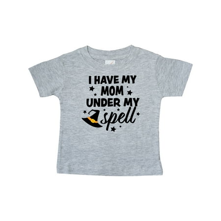 

Inktastic I Have My Mom Under My Spell with Cute Witch Hat Gift Baby Boy or Baby Girl T-Shirt