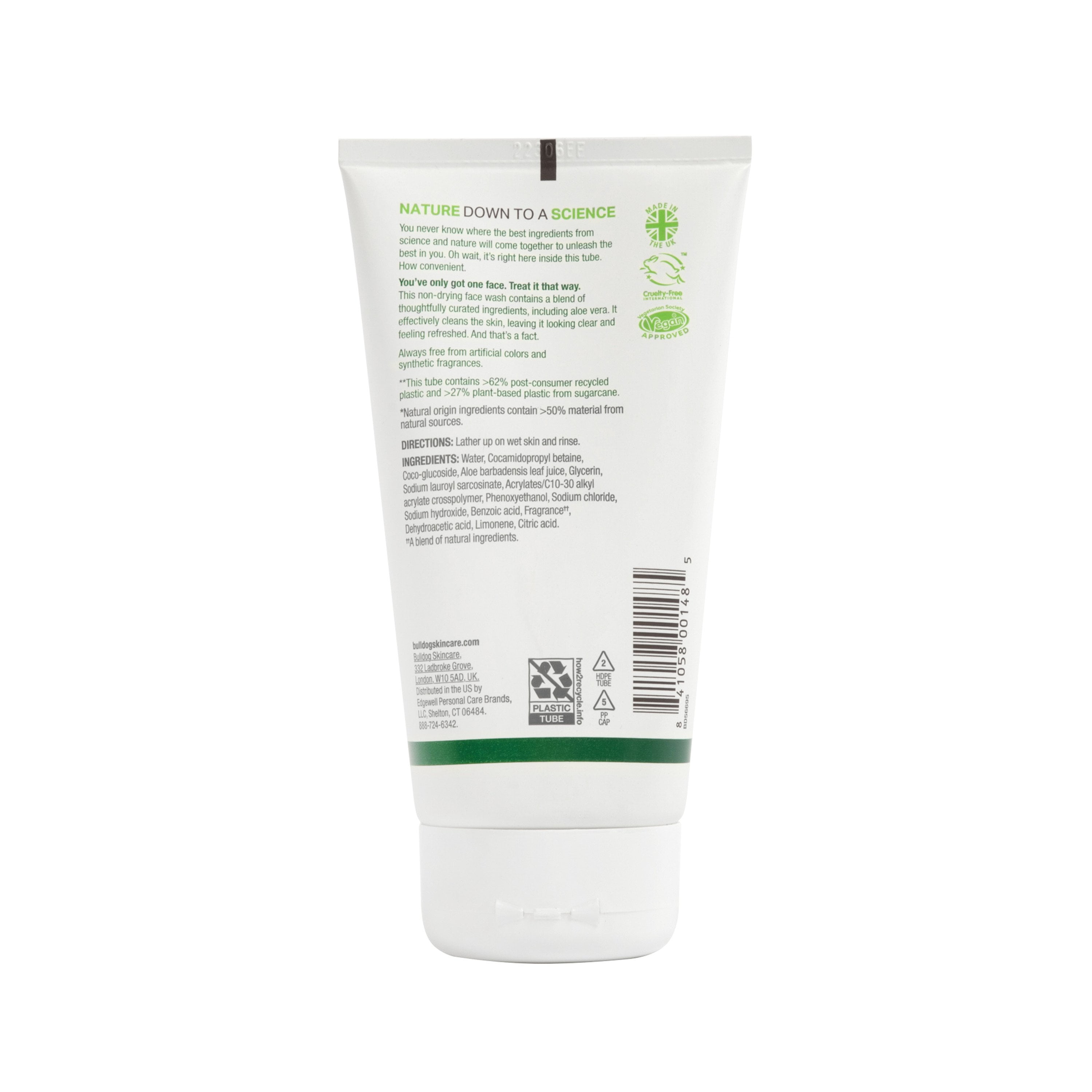 Pack of 4 Bulldog Skincare for Men Face Wash - Original - 5 oz - Package may vary
