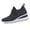 Black, variant on Women's Walking Sneakers Knitted Mesh Breathable Slip on Shoes Platform Wedge Casual Sparkly Rhinestone Sneakers for Everyday Wear Blue 6