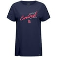 thumbnail image 2 of Women's Levelwear Navy St. Louis Cardinals Influx Sizzle T-Shirt, 2 of 3