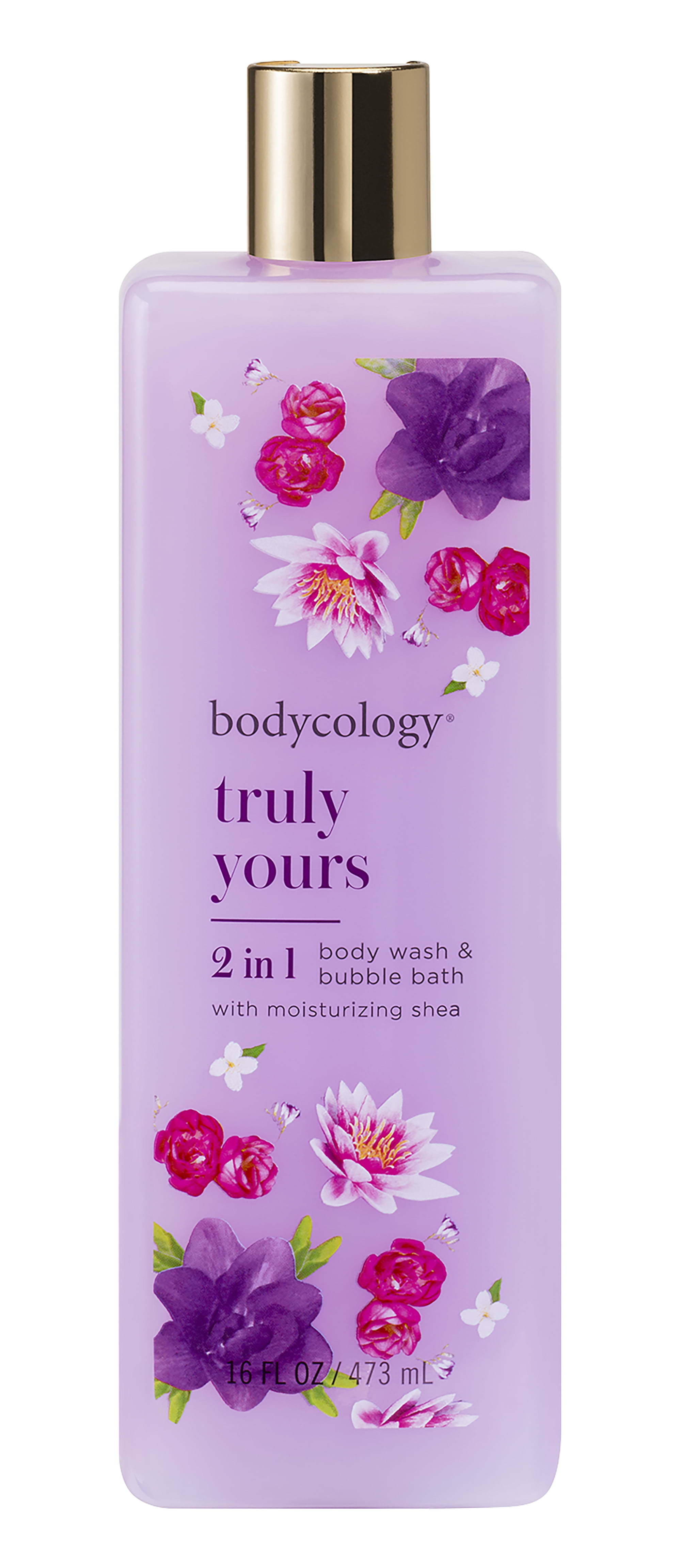 Bodycology Truly Yours 2 in 1 Moisturizing Body Wash and Bubble Bath, 16 fl oz