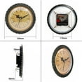 thumbnail image 5 of Reloj de movimiento Zulema 150mm estilo retro movimiento silencioso redondo, 5 of 5