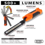 Performance Tool W2418 500+ Lumen LED Folding Low-Profile Thin Light