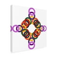 thumbnail image 2 of Richard Homawoo 'Rainbow Circles 13' Canvas Art, 2 of 3