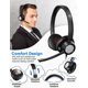 thumbnail image 4 of Headset with Microphone, Adjustable Noise Cancellation, USB TypeC 3.5 mm, Black, 4 of 5