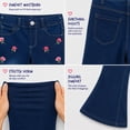 thumbnail image 2 of Real Love Girls’ Jeans – 2 Pack Stretch Denim Pull-On Skinny Fit Jeggings (7-16), size 12, Medium Flowers/Dark, 2 of 7