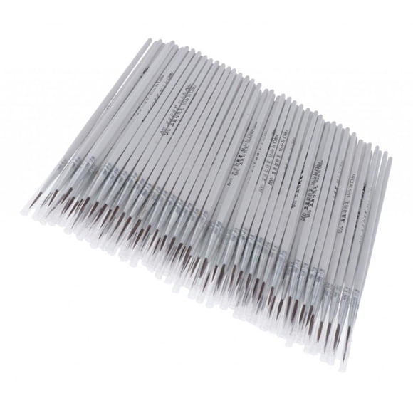 veasfak Ensemble de Pinceaux Micro Détails, 100 Petits Pinceaux Miniatures Professionnels Fins 14mm
