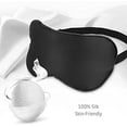 thumbnail image 3 of LAICAIW Silk Sleep Mask & Blindfold, Soft Eye Mask with Adjustable Head Strap, Deep Rest Eye Masks for Sleeping Night Eyeshade, Eye Cover for Travel, Shift Work & Meditation, 3 of 5