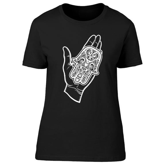 Hand Of Fatima Amulet Graphic T-Shirt Women -Image by Shutterstock, Female 3X-Large