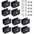 thumbnail image 1 of 10 Pieces Adjustable Glass Shelf Bracket Clamp Glass Railing Clamp Bracket, For 8-10mm Thick Glass Zszjbv53, 1 of 1