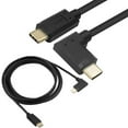 thumbnail image 2 of Right Angled Type C Cable Male to Male Fast Charging Cord 10Gbps Data Transfer Speed Power Delivery Cable for Phone, 2 of 7