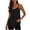 Black, variant on Women's Spaghetti Strap Tank Top Elegant Tunic Sleeveless Long Flowy Cami for Summer Lounging & Casual Days