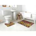 thumbnail image 4 of Honeii Spices And Herbs Pattern Bathroom Anti-Skid Pad Bathroom Mat Vintage Seamless Pattern Not-Slip Toilet Rug Set, 4 of 6