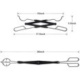 thumbnail image 4 of Pinces à Bois, Fer Forgé Renforcé pour une Résistance Supplémentaire, Finition Résistante à la Rouille, Pinces de Cheminée pour Usage Intérieur/extérieur, Design Ciseaux Exclusifs, Se Plie pour Rangement, 4 of 5