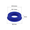 thumbnail image 2 of Uxcell 11.2mm x 19.2mm x 5mm UHS Radial Shaft Oil Seal PU Blue 10 Count, 2 of 5