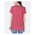 thumbnail image 2 of STYLE & COMPANY Womens Pink Cotton Blend Short Sleeve V Neck T-Shirt XS, 2 of 2