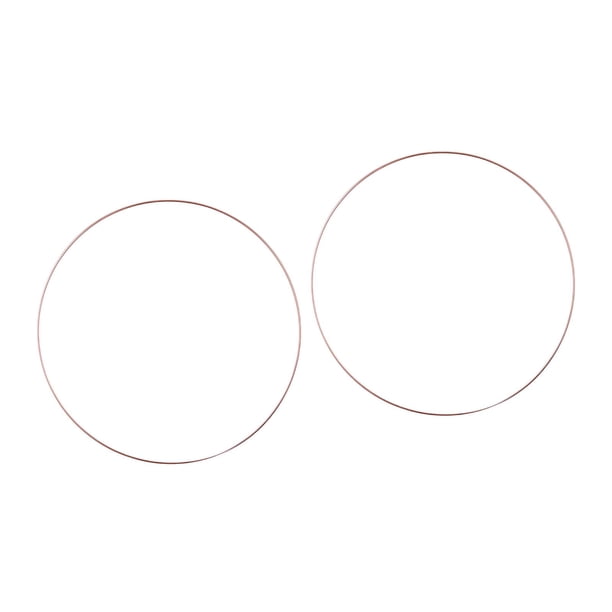 2 piezas de aros florales de metal Anillos de metal para manualidades Aros para colgar en la pared Oro rosa 20 cm