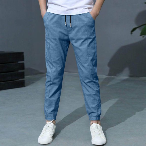 Gamivast Boys Chino Pants Back To School Stretch Flat Front Straight Fit Trousers Lightweight Work Office Pants with Side Pockets Comfortable Everyday Wear