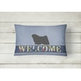 thumbnail image 2 of Carolines Treasures BB5567PW1216 Puli Welcome Canvas Fabric Decorative Pillow, 12H x16W, multicolor, 2 of 3