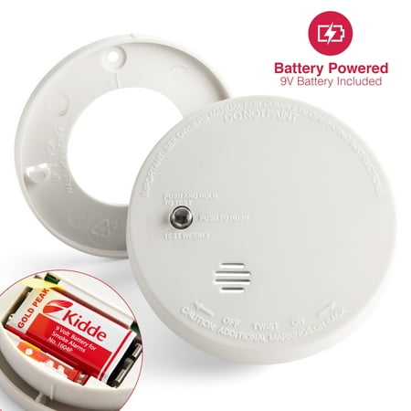 Kidde Fire Sentry Micro Profile 3 Year Smoke Alarm, 9 Volt Battery