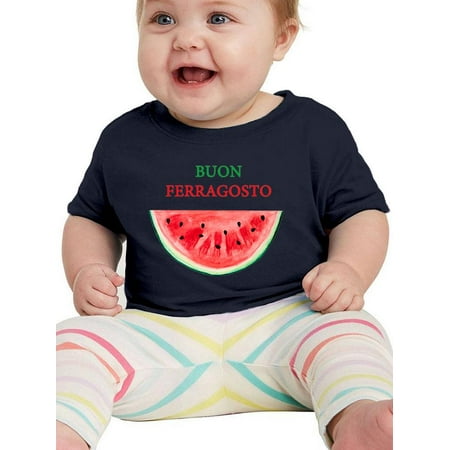 

Buon Ferragosto Watercolor Melon T-Shirt Infant -Image by Shutterstock 18 Months