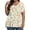 Beige, variant on Womens Plus Size Tops Summer Casual Cute Tees Short Sleeve V-Neck Daisy Floral Graphic T-Shirt 4x-5x Tunics Blouses,3XL Light Brown