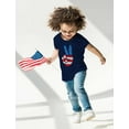 thumbnail image 4 of Tstars Kid's 4th of July T-Shirt - USA Dinosaur Patriotic Design - Unisex Independence Day Apparel - Unique Gift - American Flag Themed Toddler Tee - Durable & Comfortable - 3T Black, 4 of 8