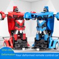 thumbnail image 3 of Remote Control Transforming Robot Car Toy for Kids 4-6 Years - 1:18 Scale 24cm Lamborghini Blue Model with One-Touch Transformation, Durable Plastic Construction, Handle Remote for Easy Operation,, 3 of 6