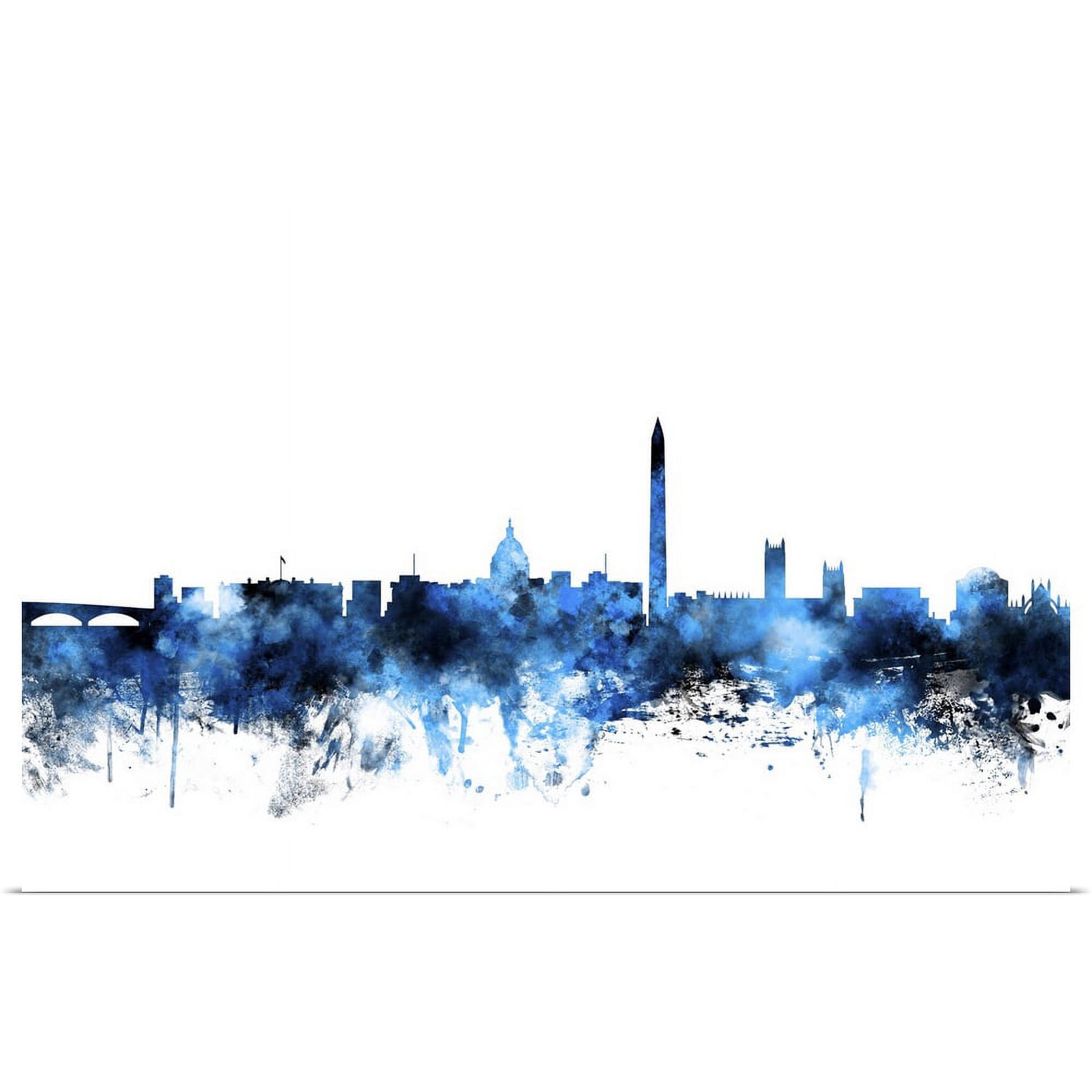 Great BIG Canvas | Rolled Michael Tompsett Poster Print entitled Washington DC Skyline