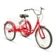 thumbnail image 1 of Bicicleta Urbana Rodada 24 Tricicleta con Canasta Rojo rojo, 1 of 10