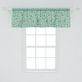 thumbnail image 2 of Strawberry Window Valance, Illustration of Fruits on a Spotted Background, Curtain Valance for Kitchen Bedroom Decor with Rod Pocket, 54" X 18", Seafoam Multicolor, by Ambesonne, 2 of 2
