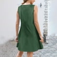 thumbnail image 4 of HUJlwoi Women's Nightgowns Lightweight Sleeveless Button Sleepwear Wide Strap Tank Sleep Shirt Casual Basic Nightdress, 4 of 6
