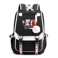 thumbnail image 3 of Blackpink Roseanne Park Lisa Kim Ji Soo con bandolera estrellada mochila coreana Usb., 3 of 3