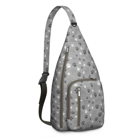 Puppy Adventure Sling Bag - Canine Themed Crossbody Pack  Lightweight Durable for Hiking