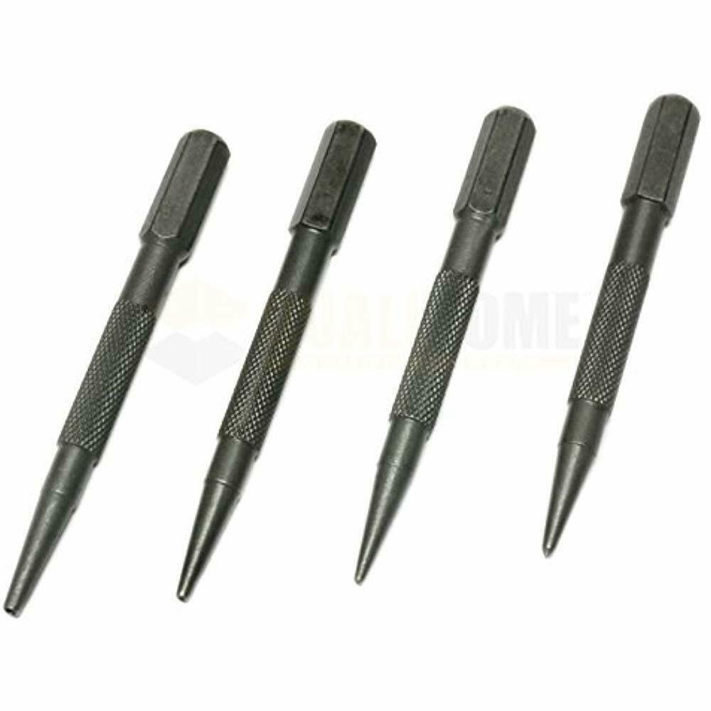 4 Piece Nail Setter Center Punch - Hand Tools Home Improvement 