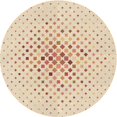 thumbnail image 1 of Ahgly Company Machine Washable Indoor Round Transitional Moccasin Beige Area Rugs, 7' Round, 1 of 7