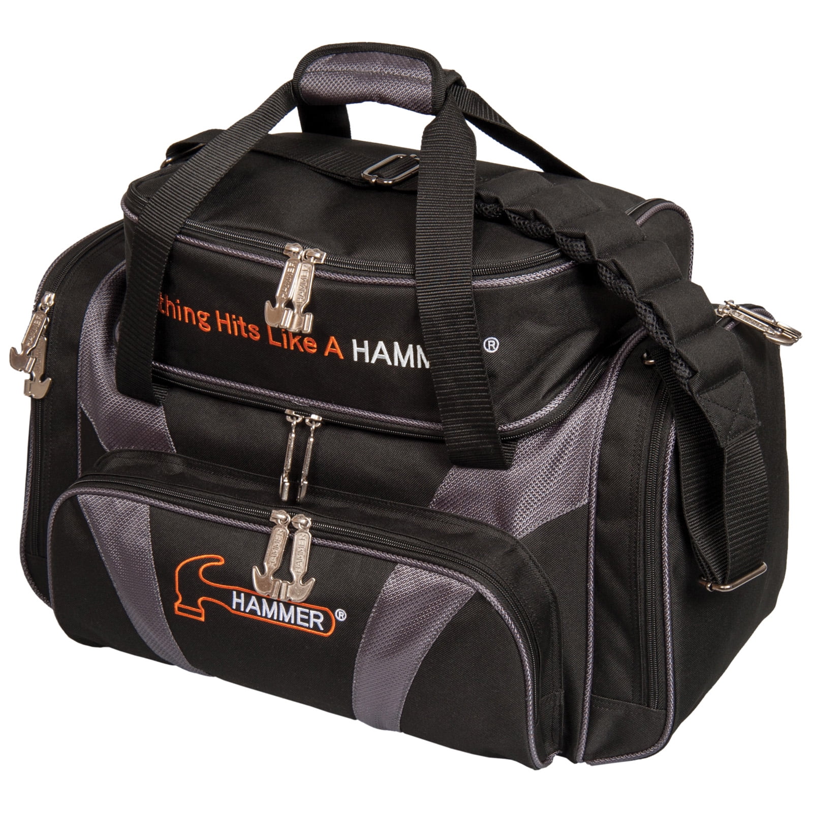 Hammer Deluxe Double Tote Bowling Bag Black/Carbon