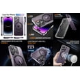 thumbnail image 2 of Bemz Magnetic Case for iPhone 15 Pro Max with Camera Lens Protection (MagSafe Compatible) Shockproof Transparent Cover, Screen Protector, Vertical Release Buckle Belt Holster Pouch (Black), 2 of 9