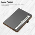 thumbnail image 4 of For iPad 6th 5th Gen Case/ iPad Air 1 2 Case, Auto Sleep Wake Kickstand Elastic Band Pencil Holder Front Pocket Business Case for Apple iPad 9.7" 2018/2017/ iPad Air 1 2 9.7", Grey, 4 of 7