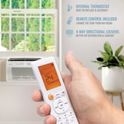 Keystone 12,000 BTU Window Mounted Inverter Air Conditioner with Supplemental Heat and Remote Control, KSTAW12INV-HC