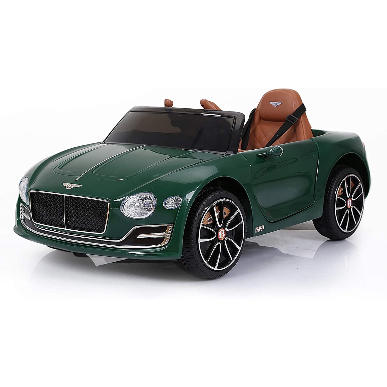 CIPACHO 12V Powered Ride On Car, Licensed Battery Electric Car for Kids, Luxury Ride on Toys, Green
