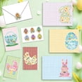 thumbnail image 4 of Spring Easter Candy Cards Set for Kids Bulk, Cute Egg Festival Bunny Rabbit Party Themed Greeting Cards With 6 Envelopes & 6 Stickers for Easter Basket Filler Gift & Classroom Party Favors, 4 of 8