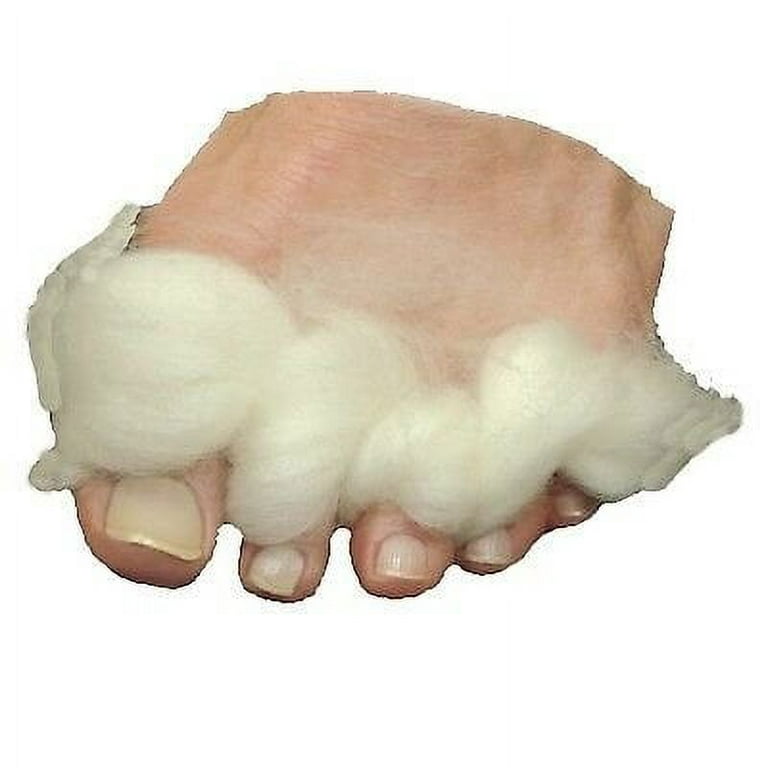 Lambs Wool for Feet Super Soft Cushioning and Toe Seperator - 3/8 oz -  Great for Hiking, Dance, Walking and Running - 2 Pack